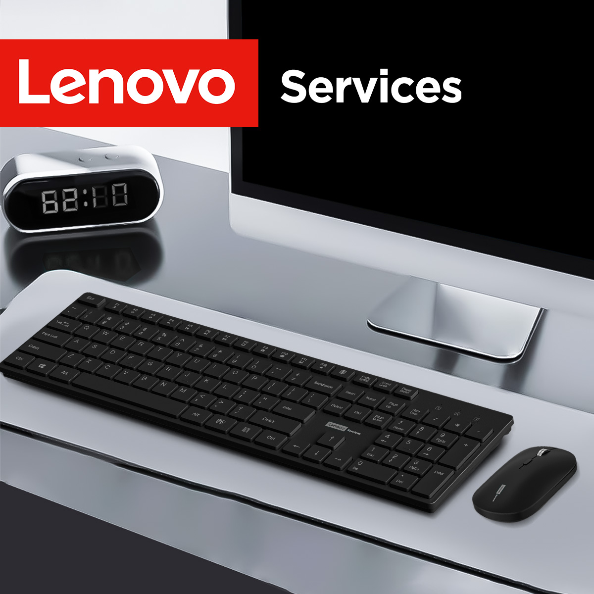 Laptop External Accessories - لينوفو KN220 مجموعة لوحة مفاتيح وماوس