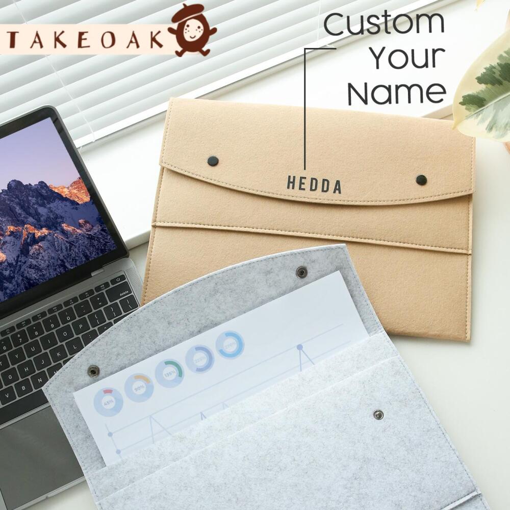 Laptop Accessories Name - حافظة مستندات مخصصة من اللباد مع