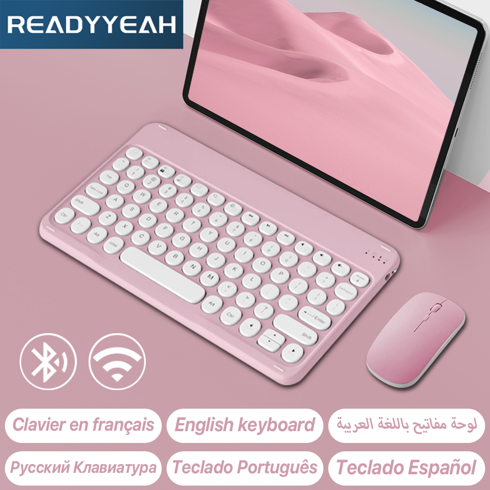 Laptop External Accessories - لوحة مفاتيح لاسلكية بلوتوث وماوس لأجهزة