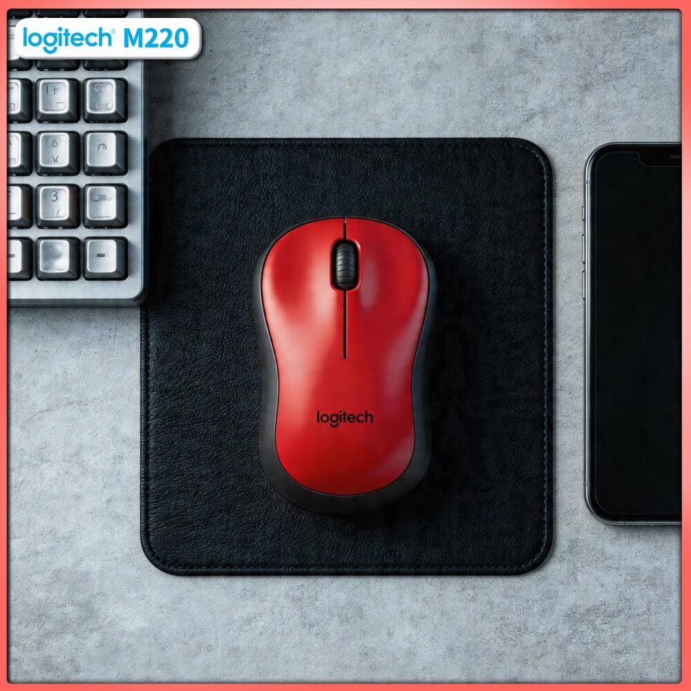 Mini Wireless Mouse - فأرة لوجيتك M220 اللاسلكية الصامتة، مدى