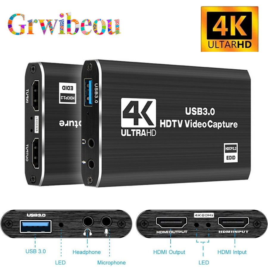 Monitor Portable Usb - 4K USB 3.0 بطاقة التقاط الفيديو