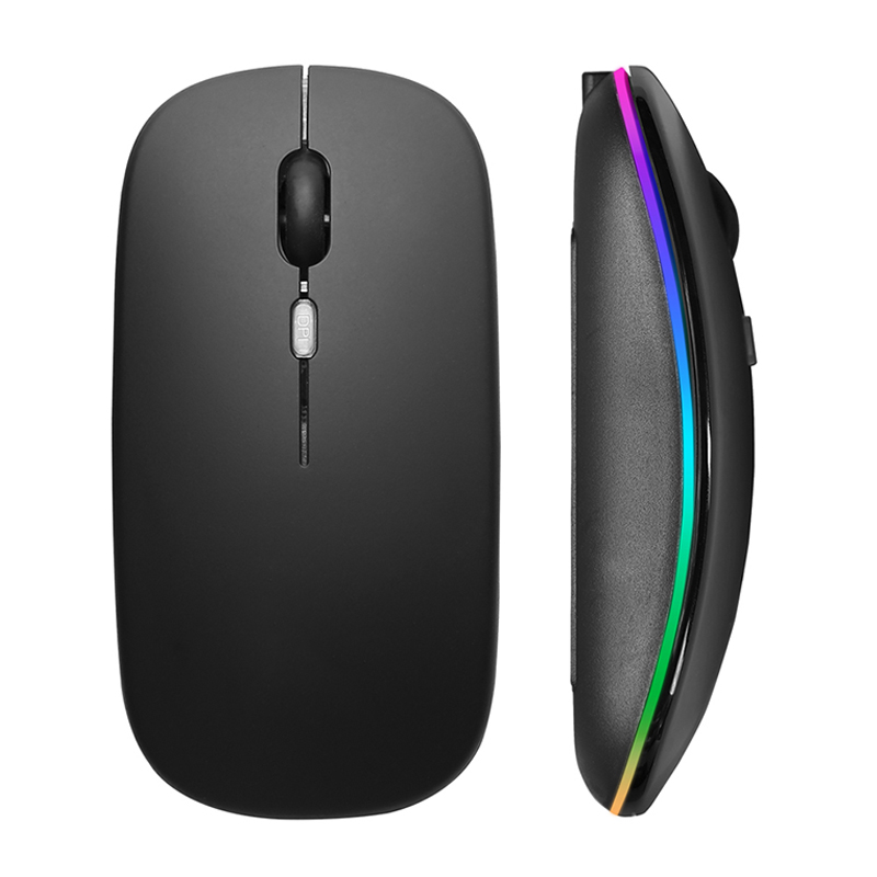 Laptop External Accessories - ماوس لاسلكي RGB قابل لإعادة الشحن