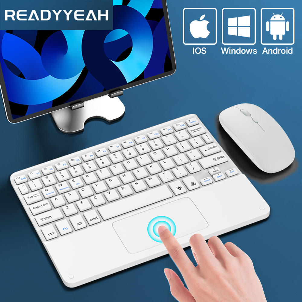 Mini Wireless Mouse - لوحة المفاتيح اللاسلكية والماوس ، بلوتوث