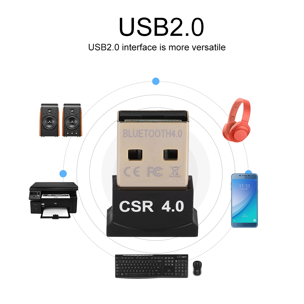 Mini Wireless Mouse - محول بلوتوث لاسلكي دونجل CSR4.0 USB