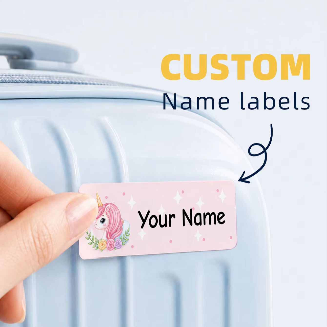 1-300 قطعة ملصقات أسماء مخصصة  - مراجعة Laptop Accessories Name وسعره