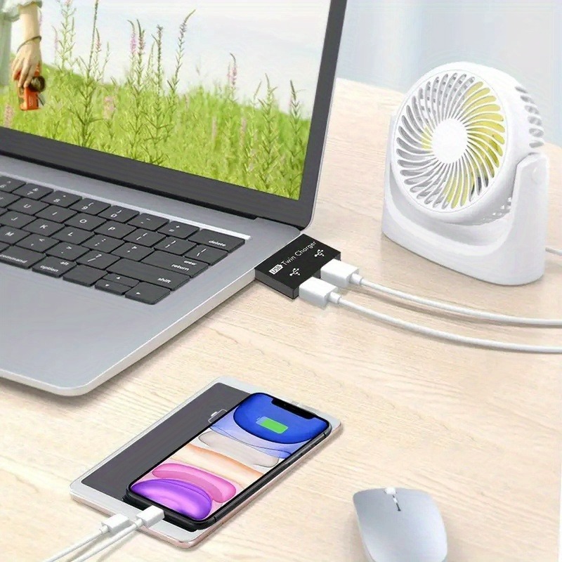 USB2.0 الفاصل 1 ذكر إلى 2 مناف - مراجعة Xiaomi Laptop Accessories وسعره