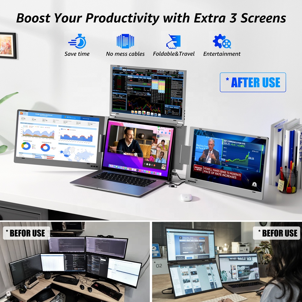 شاشة موسع للكمبيوتر المحمول بش - مراجعة Monitor Portable Usb وسعره
