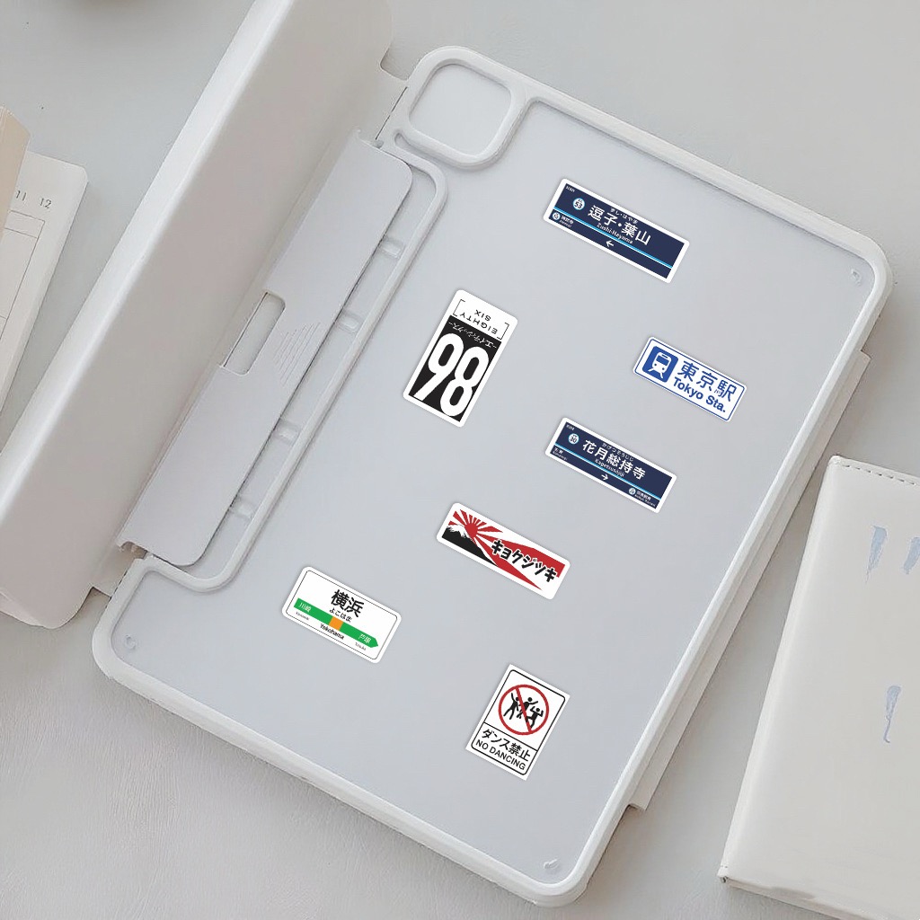 60 قطعة ملصقات يابانية بتصميم  - مراجعة Laptop Accessories Name وسعره