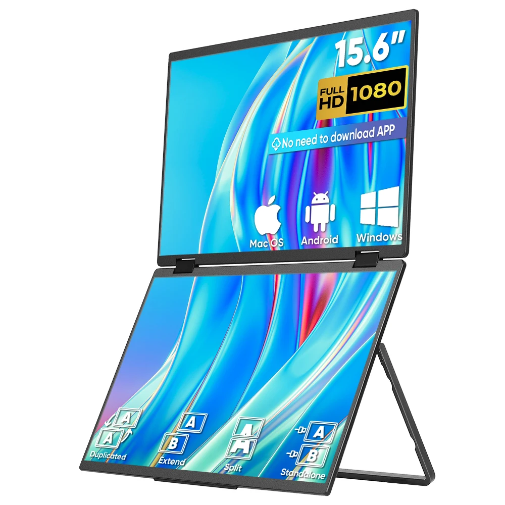 شاشة محمولة قابلة للطي مقاس 15 - مراجعة Monitor Portable Usb وسعره