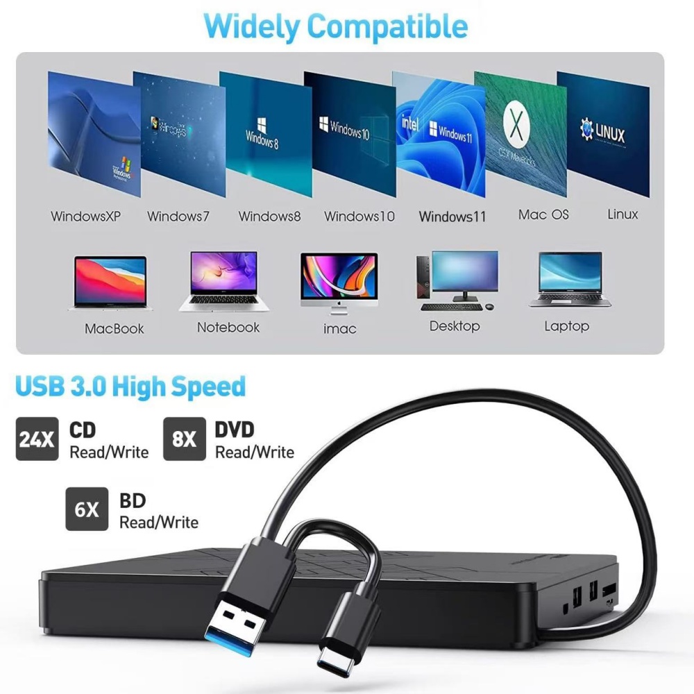 محرك أقراص Blu-ray خارجي 5 في  - مراجعة Laptop Accessories Distributor وسعره