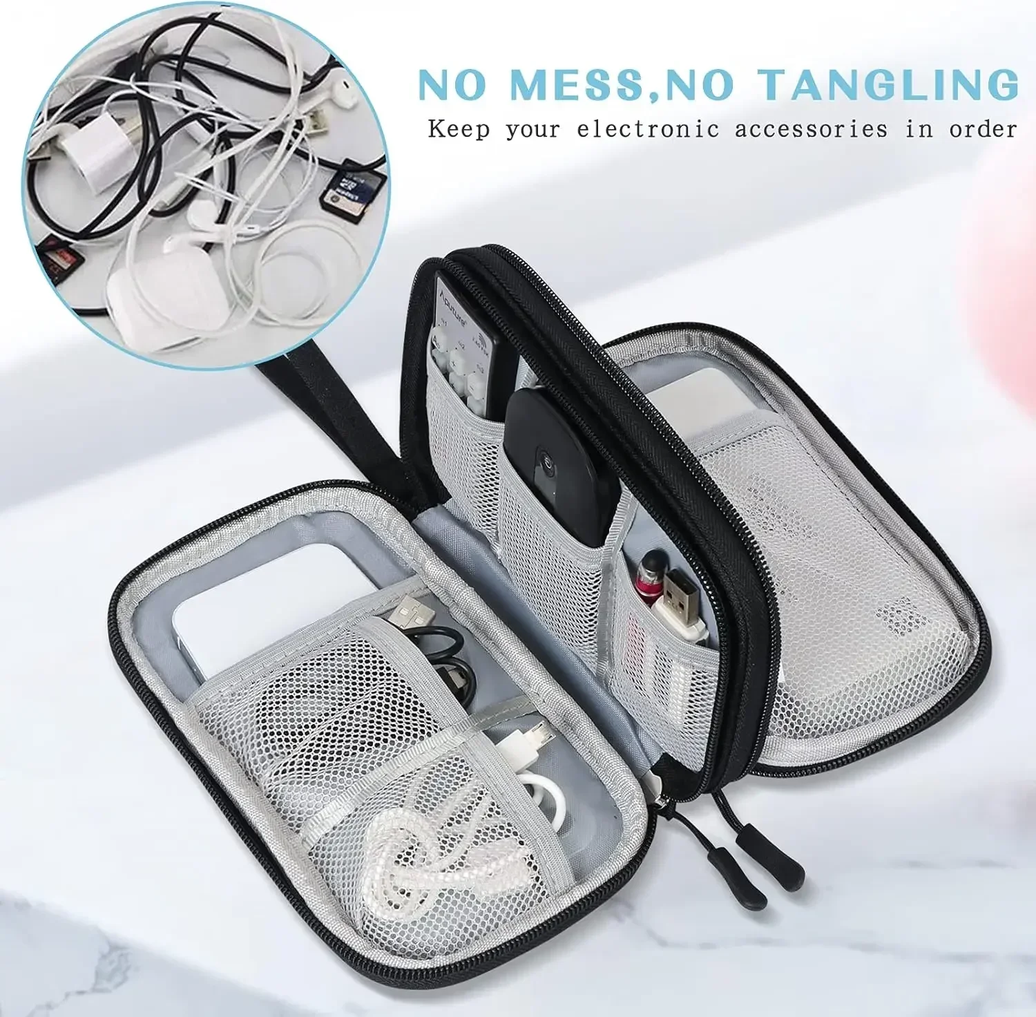 حقيبة كابلات للسفر، حقيبة تخزي - مراجعة Cable Management Bag وسعره