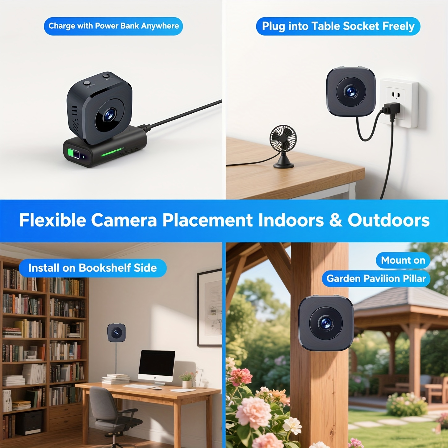 1080P HD كاميرا واي فاي صغيرة  - مراجعة Monitor Portable Usb وسعره