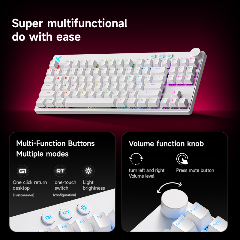 لوحة مفاتيح Mchose Mix87 المغن - مراجعة Laptop Accessories Productivity وسعره