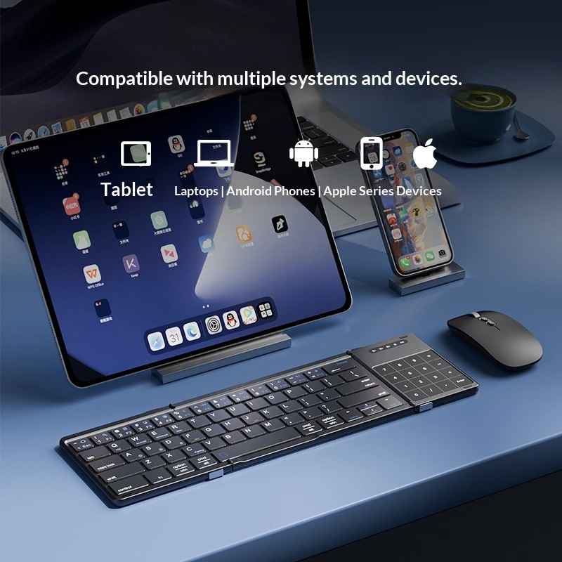 لوحة مفاتيح بلوتوث لاسلكية ثلا - مراجعة Laptop External Accessories وسعره