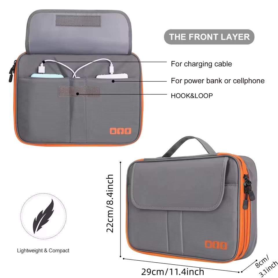 حقيبة تخزين رقمية مزدوجة الطبق - مراجعة Cable Management Bag وسعره