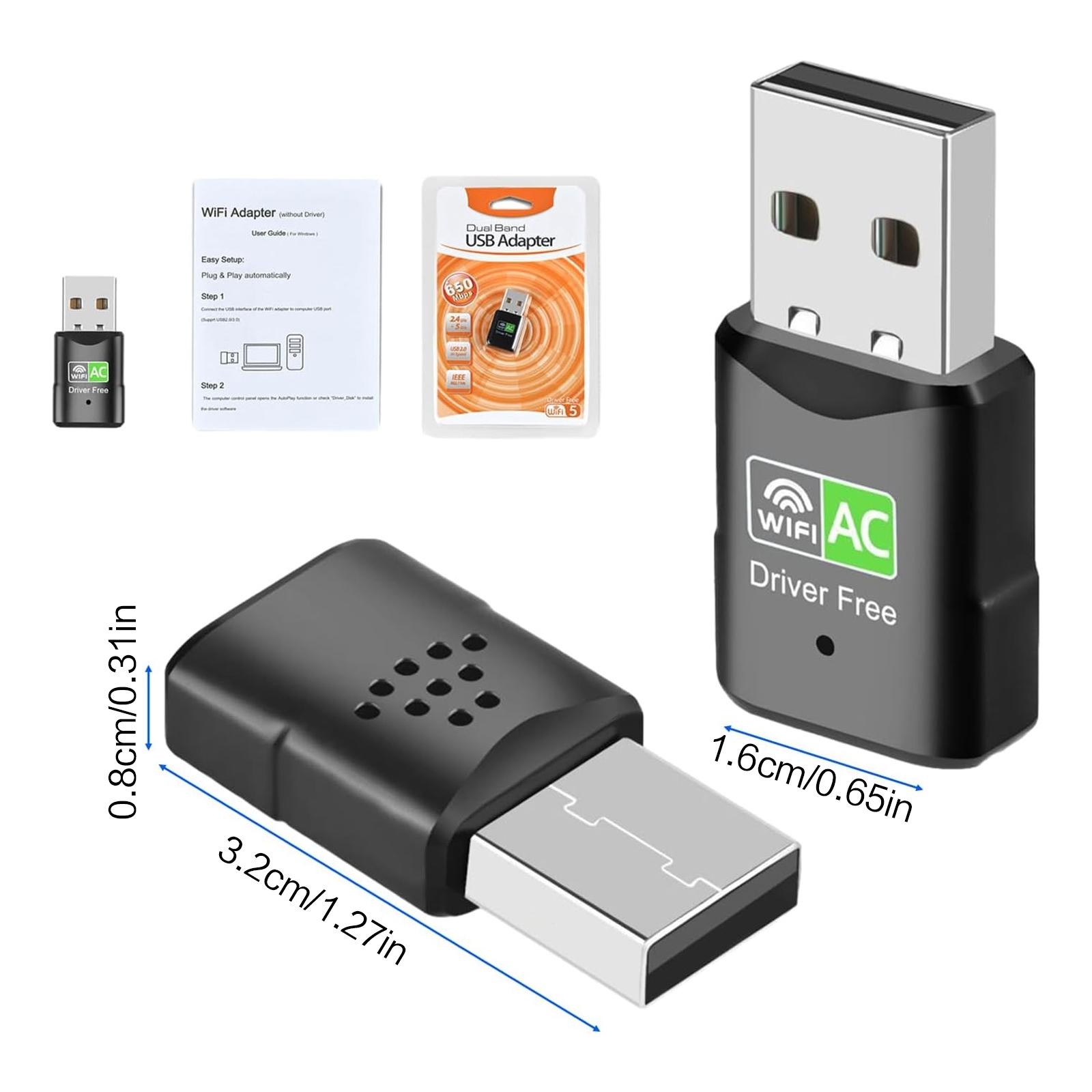 محول واي فاي USB AC600، ثنائي  - مراجعة Laptop Accessories Distributor وسعره